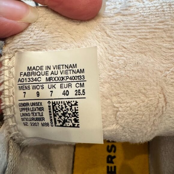 Converse Chuck Taylor All Star High Street Leather White Womans 9 Men 7 - Picture 2 of 9